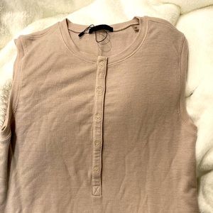 ATM tan ribbed sleeveless dress S/P